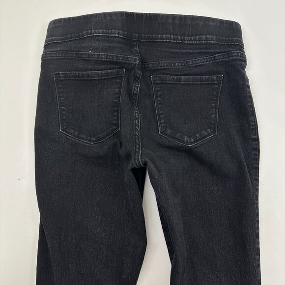 Old Navy Super Skinny Mid Rise Pull On Women's size 10P Black Denim jeans - Picture 5 of 5